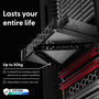 PATCHBOX Setup.exe - Support de montage pour armoire réseau 19 pouces, assistant d'installation avec support portable, attache-câble, jusqu'à 50 kg