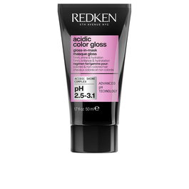 Redken Acidic Color Gloss, Masque capillaire intensément brillant pour sublimer et hydrater la couleur, 50 ml