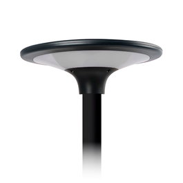 FNP Luminaria LED solaire noire 20 W 2300 lm 4000 K IP65