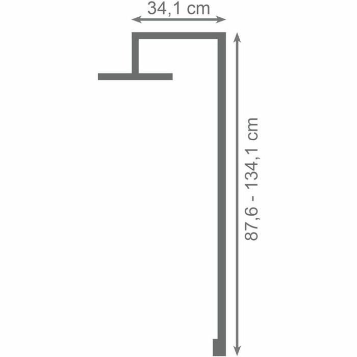 Edouard Rousseau Colonne de douche DODDY avec robinetterie thermostatique Laiton brossé