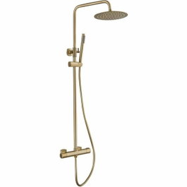 Edouard Rousseau Colonne de douche DODDY avec robinetterie thermostatique Laiton brossé