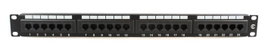 MicroConnect Panneau de brassage 19 pouces UTP Cat.6, 24 ports, Double, IDC