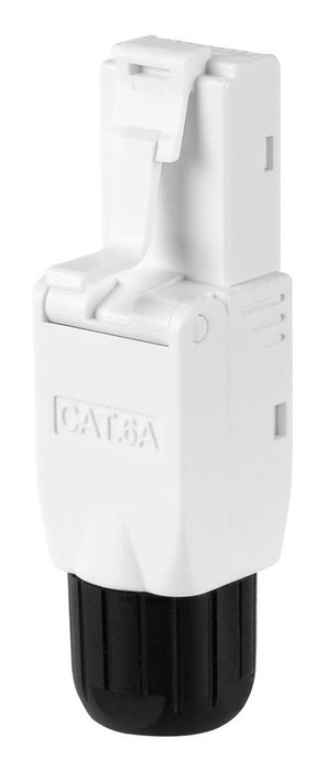 Nanocable Connecteur RJ45 UTP Cat.6A Auto-Crimpable - Sans Outil, Reutilisable, Compatible Cat.5/5e/6/6A (10 Uds) 13x14x50 mm Nanocable Connecteur RJ45 UTP Cat.6A Auto-Crimpable - Sans Outil, Reutilisable, Compatible Cat.5/5e/6/6A (10 Uds) 13x14x50 mm
