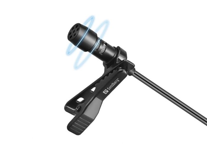 Sandberg Microphone USB Clip Streamer - Micro-cravatte avec fixation pour streaming, réunions en ligne et haute qualité vocale Sandberg Microphone USB Clip Streamer - Micro-cravatte avec fixation pour streaming, réunions en ligne et haute qualité vocale