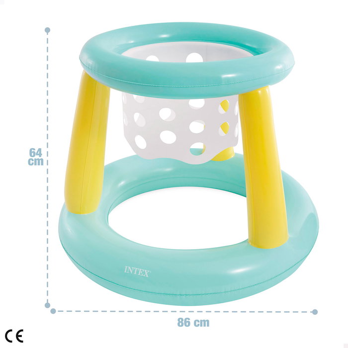 Intex Jeu de Basket Gonflable Mega 56500 pour Piscine avec Ballon - Ø86x64 cm dès 6 ans