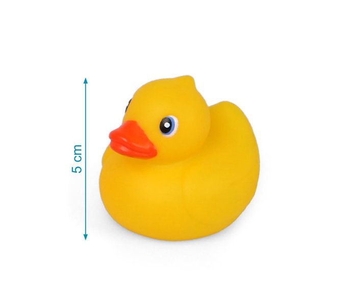 KioKids Set de 6 Canards de Bain en Vinyle - Jouet Multicolore pour Enfant à partir de 6 Mois
