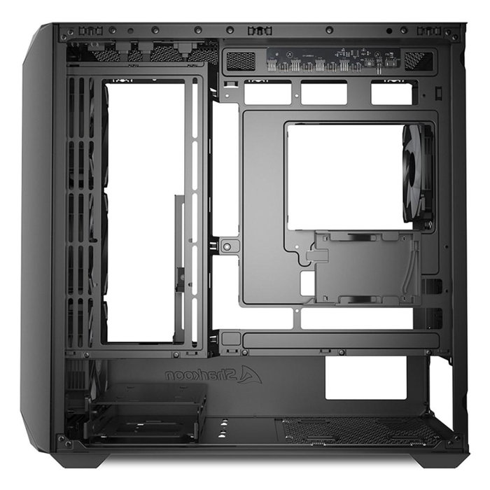 Sharkoon MK3 RGB Boîtier PC Gaming Micro-ATX avec 4 Ventilateurs RGB et Panneau en Verre