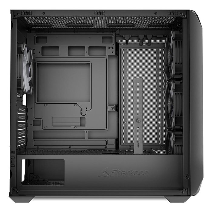 Sharkoon MK3 RGB Boîtier PC Gaming Micro-ATX avec 4 Ventilateurs RGB et Panneau en Verre