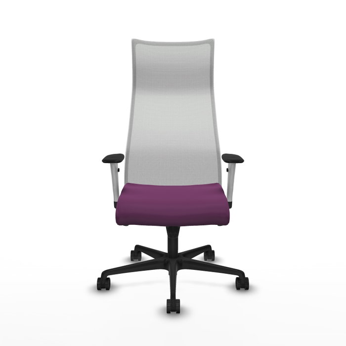 Piqueras y Crespo Chaise de Bureau Albacete Violet et Blanc