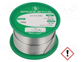 BROQUETAS Fil à souder sans plomb Sn99,3Cu0,7 1,5mm 100g