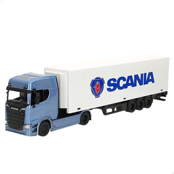 Burago Camion Street Fire Scania 770S avec remorque, échelle 1:43