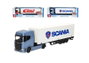 Burago Camion Street Fire Scania 770S avec remorque, échelle 1:43