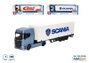 Burago Camion Street Fire Scania 770S avec remorque, échelle 1:43