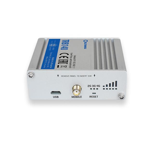 Teltonika Networks TRB140 - Passerelle industrielle LTE Cat.4, Cortex-A7 1.2 GHz, 128 Mo RAM, port Ethernet, entrées/sorties numériques, micro-USB