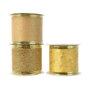 Decoris Ruban décoratif de Noël brillant doré, modèles variés 6 cm x 2,7 m