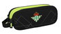 Safta Portatodo Double 21x8x6 cm Real Betis Balompie - Sac de rangement en polyester 600D, 3 ans, noir et vert lime