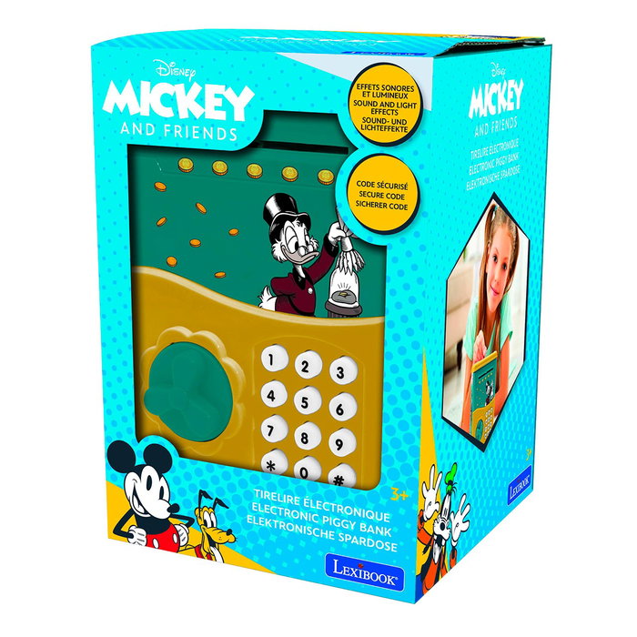 Lexibook Tirelire électronique Disney Scrooge Jg150Sc avec code secret et effets sonores - Licence Disney Classic