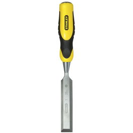 Stanley Formon Filo Biselado Mango Bimaterial, Lame 20 Mm, Outil de Charpentier Dynagrip