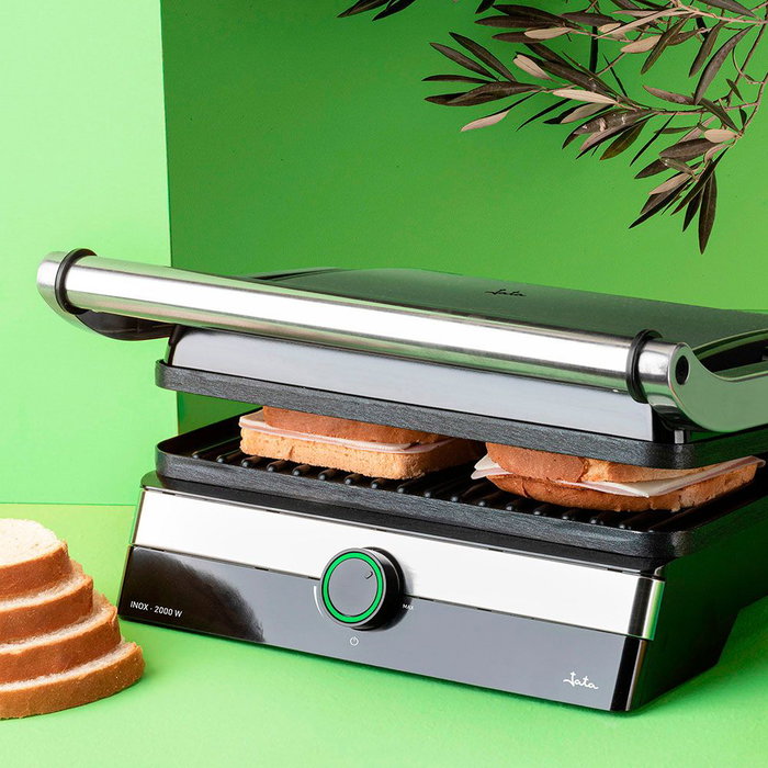 Appareil à Sandwich Gril JATA JEGR1596 Gris 2000 W