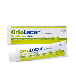 Lacer Gel Dentifrice Citron Vert Ortolacer 75 ml pour Orthodontie