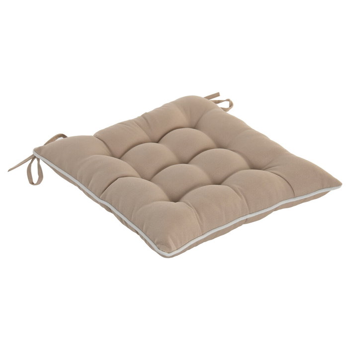 Coussin Home ESPRIT Blanc Beige Jardin 40 x 40 x 5 cm