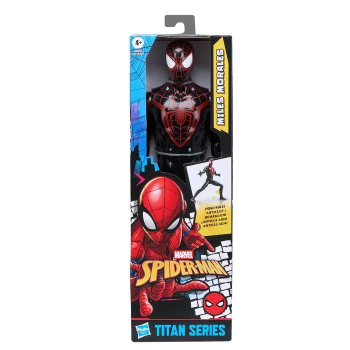 Hasbro Marvel Titan Series - Figurine Miles Morales articulée 30 cm - Détails inspirés des comics - Âge recommandé +4 ans Hasbro Marvel Titan Series - Figurine Miles Morales articulée 30 cm - Détails inspirés des comics - Âge recommandé +4 ans