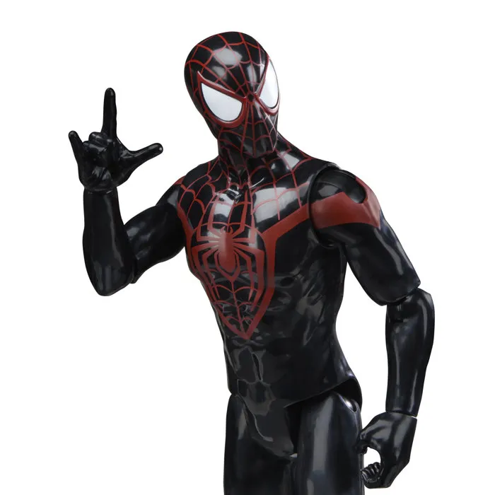 Hasbro Marvel Titan Series Figurine Miles Morales Spider-Man 30 cm, jouet de super-héros pour enfants à partir de 4 ans