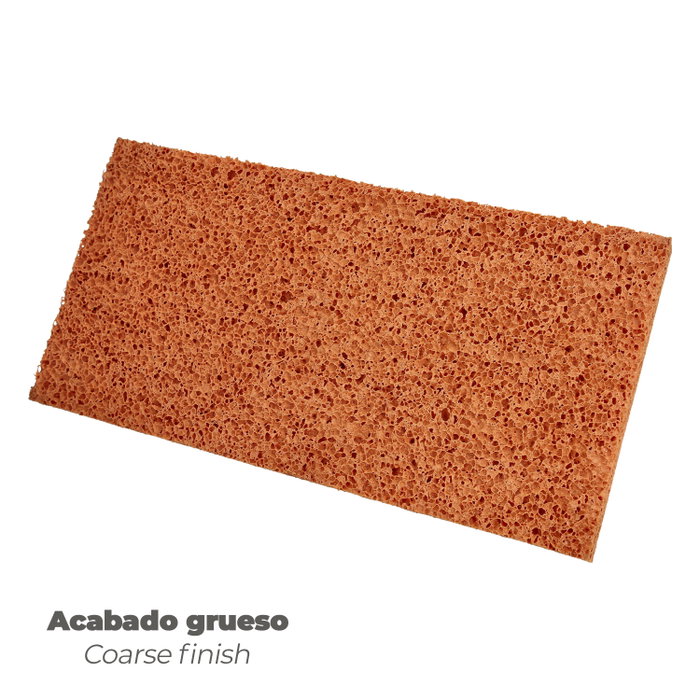 WOLFPACK LINEA PROFESIONAL Talocha Espuma Naranja Mango De Fibra 14x28 cm