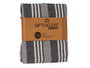 GIFTDECOR Plaid Multiusos Rayas Gris Foncé 235x205cm