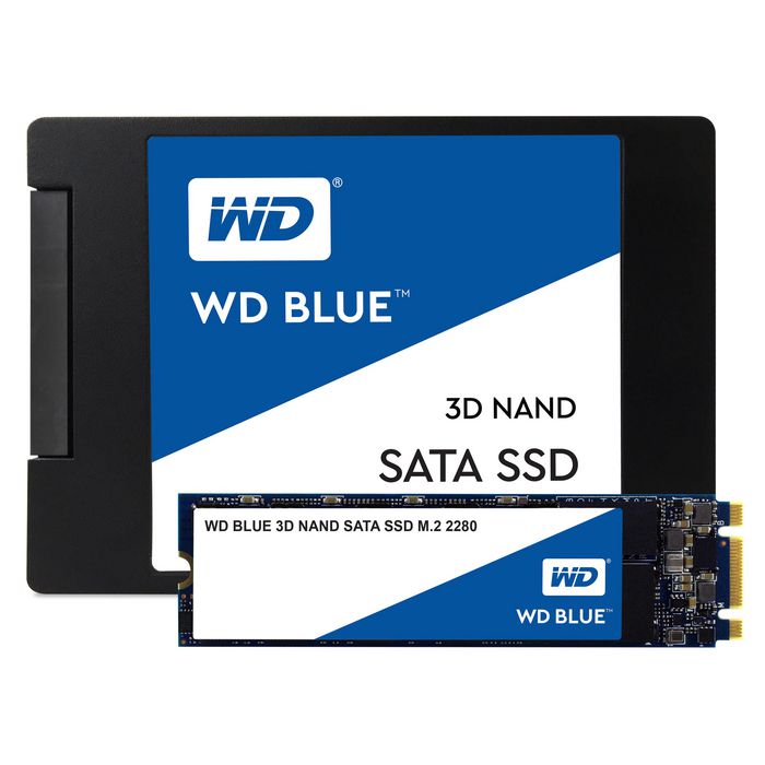 Western Digital WD Blue SSD SATA NAND 3D - 250 Go - SATA 6 Gb/s - Format M.2 2280