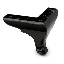 Q&Q Pata Plastico Okaliptus - Patins pour meuble ou sofa 180x180 mm, hauteur 140 mm, finition noir