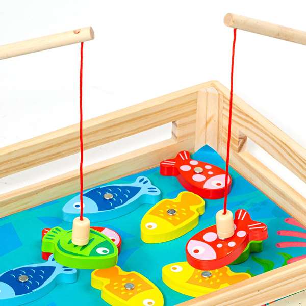 Molto - Jeu de pêche en bois pour enfants - 22 x 22 x 8.5 cm - Âge recommandé : 3 ans - Sans piles - Langues : espagnol, anglais Molto - Jeu de pêche en bois pour enfants - 22 x 22 x 8.5 cm - Âge recommandé : 3 ans - Sans piles - Langues : espagnol, anglais