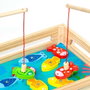Molto - Jeu de pêche en bois pour enfants - 22 x 22 x 8.5 cm - Âge recommandé : 3 ans - Sans piles - Langues : espagnol, anglais