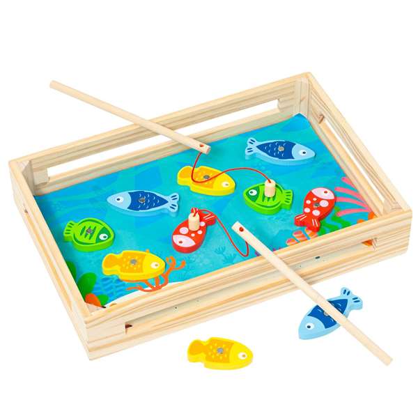 Molto - Jeu de pêche en bois pour enfants - 22 x 22 x 8.5 cm - Âge recommandé : 3 ans - Sans piles - Langues : espagnol, anglais Molto - Jeu de pêche en bois pour enfants - 22 x 22 x 8.5 cm - Âge recommandé : 3 ans - Sans piles - Langues : espagnol, anglais