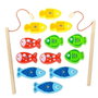 Molto - Jeu de pêche en bois pour enfants - 22 x 22 x 8.5 cm - Âge recommandé : 3 ans - Sans piles - Langues : espagnol, anglais