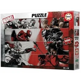 Educa Puzzle 1000 Pièces Marvel VS, Univers Super-Héros, Modèle éducatif pour Enfants à partir de 10 ans, Format assemblé 68 x 48 cm