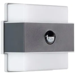 Brilliant Archie Applique Murale LED Extérieure avec Détecteur de Mouvement, Métal et Plastique Anthracite, 7.5W IP44