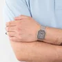 Casio MTP-M305M Montre Homme Analogique Quartz Gris Acier, Indicateur Phase Lunaire, Affichage Jour/Date, Verre Minéral, Etanchéité 5 bars
