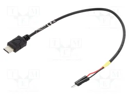 DELOCK Câble USB C prise avec connecteur à broches 1pin x2, 0,2m, noir