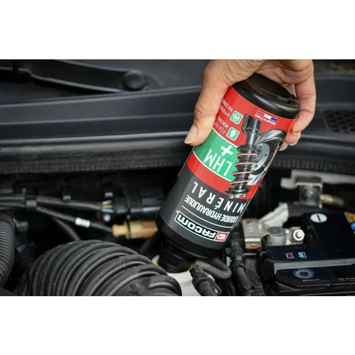 Facom LHM - Liquide hydraulique minéral 500 ml pour suspension et freinage Citroën - Vert fluorescent - Conforme aux normes Facom LHM - Liquide hydraulique minéral 500 ml pour suspension et freinage Citroën - Vert fluorescent - Conforme aux normes