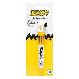 ERIK - Stylo 3D 10 couleurs Lazy Days Snoopy - Personnage en PVC