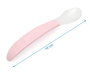 KioKids Cuchara en Silicone Clair Rose pour Bébé de 4 à 6+ Mois - Couteau Doux, Apte au Lave-vaisselle, Sans BPA