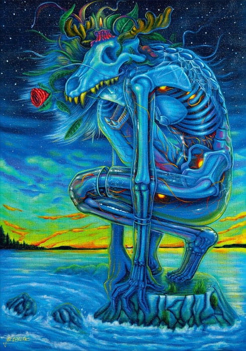 Puzzle Imagination Series Kamil Jakóbczak Bialy Wilk (1000 pièces)