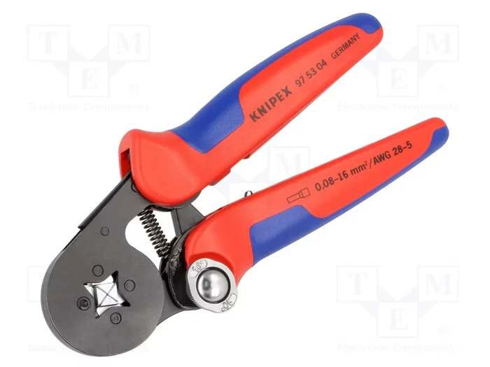 Knipex Pince à sertir auto-ajustable pour embouts de fils 180 mm
