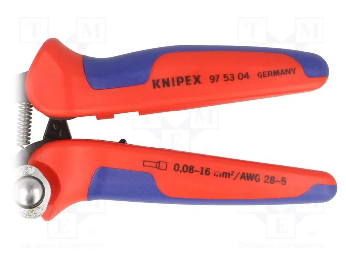 Knipex Pince à sertir auto-ajustable pour embouts de fils 180 mm
