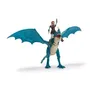 Spin Master Pack Dragon et Viking 25 cm - Figurine articulée inspirée du film Dragons - Jouet pour enfants à partir de 4 ans