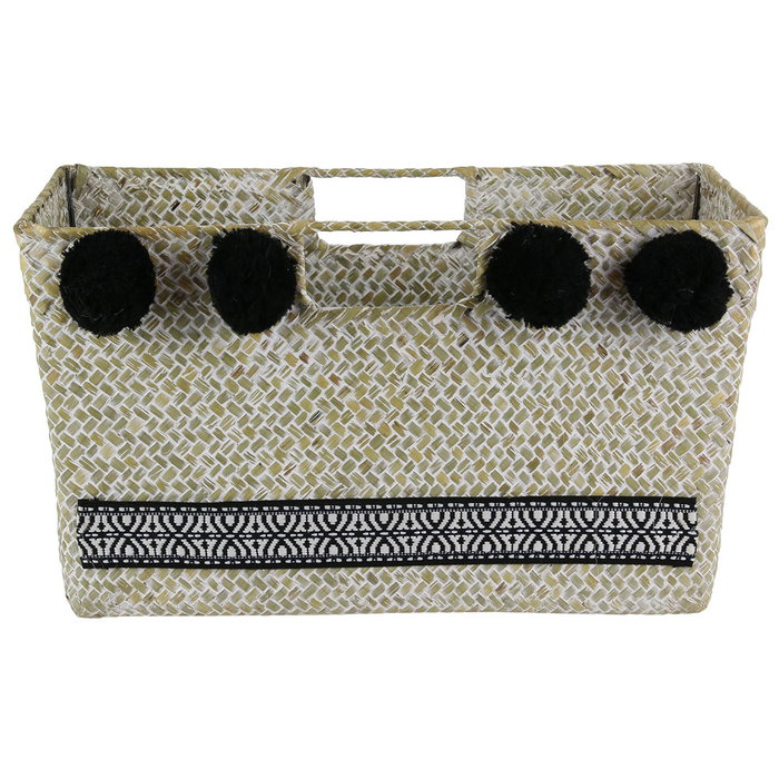 Home Deco Factory Porte-revues tressé 35x18x20 cm