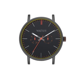 Watxandco WXCA2713 Montre Analogique Noire 44mm