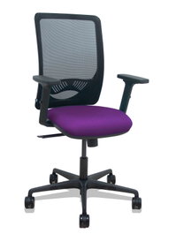 PIQUERAS Y CRESPO Chaise Zulema Synchro Pourpre et Noir