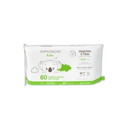 ALPHANOVA Lingettes pour bébé COSMOS 60 unités